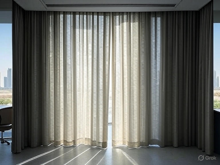 Motorized office Curtains in Doha