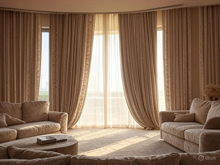 Cotton Curtains in Doha, Qatar